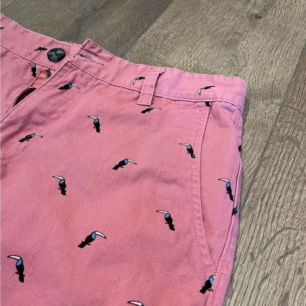 Pink Toucan Print Men's Shorts Size 29 Allegiant brand